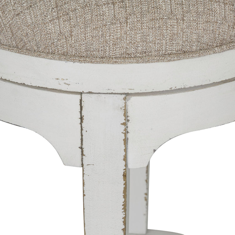Magnolia Manor Console Swivel Stool in Antique White