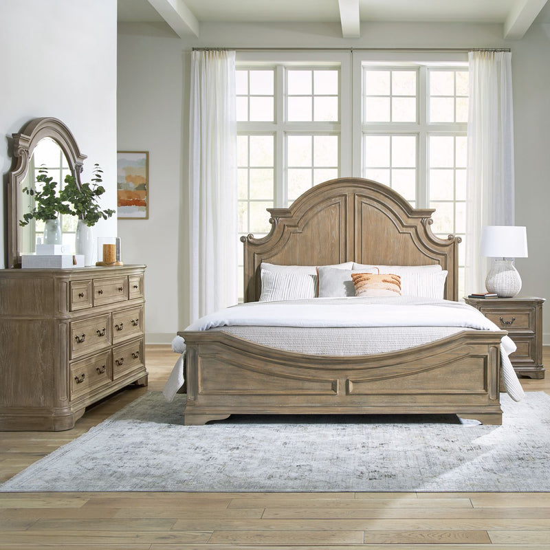 Magnolia Manor Queen Panel Bed, Dresser & Mirror, Night Stand image