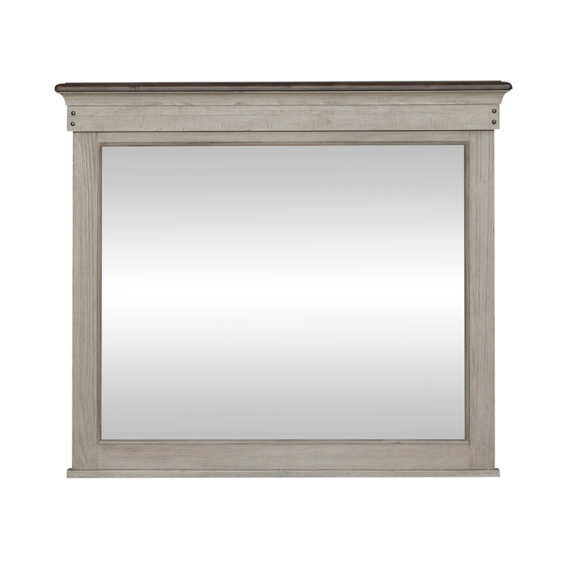 Ivy Hollow Landscape Mirror in Weathered Linen image