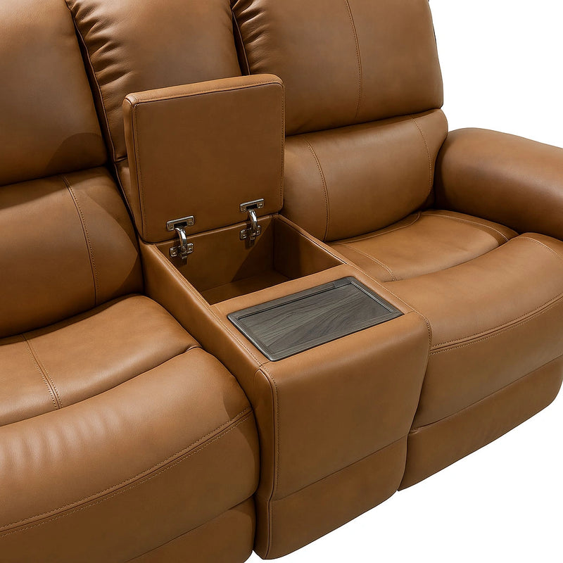 Henry Latitudes Power Reclining Loveseat with Console & Power Headrests & Lumbar - 5000006473