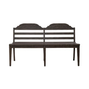 Paradise Valley Ladder Back Bench in Saddle Brown image