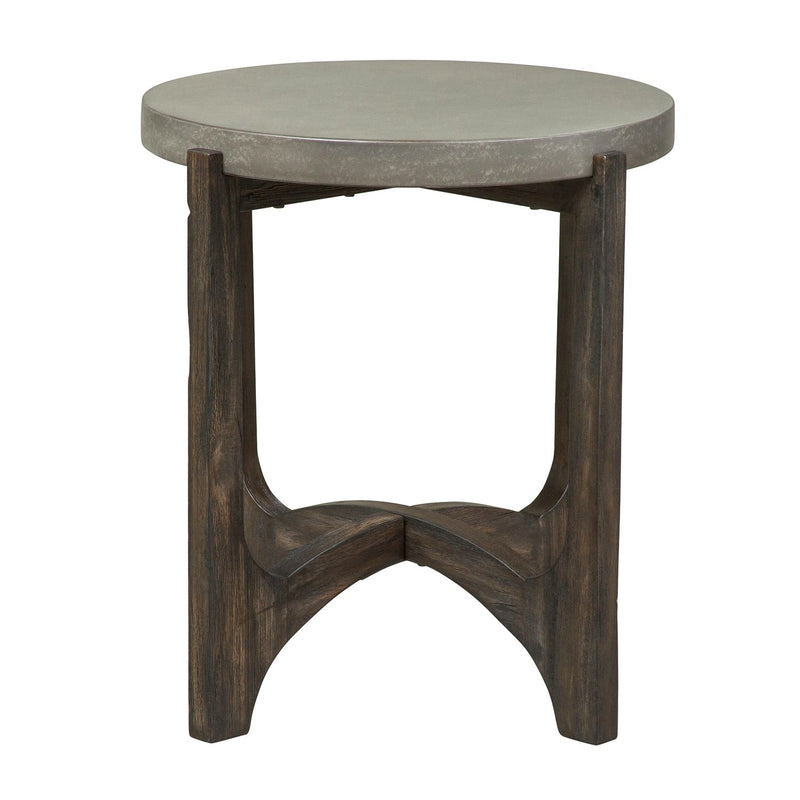 Cascade End Table in Wire Brush Rustic Brown