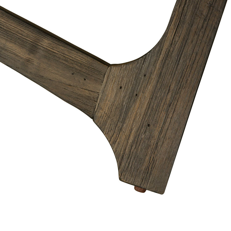 Cascade End Table in Wire Brush Rustic Brown