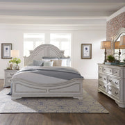 Magnolia Manor King Panel Bed, Dresser & Mirror, Night Stand image