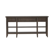 Paradise Valley Hall Console Table in Saddle Brown EST SHIP TIME APPX 4 WEEKS image