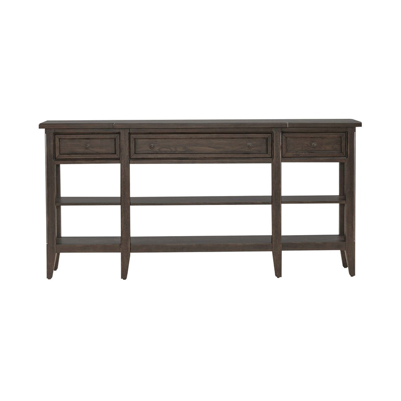Paradise Valley Hall Console Table in Saddle Brown EST SHIP TIME APPX 4 WEEKS