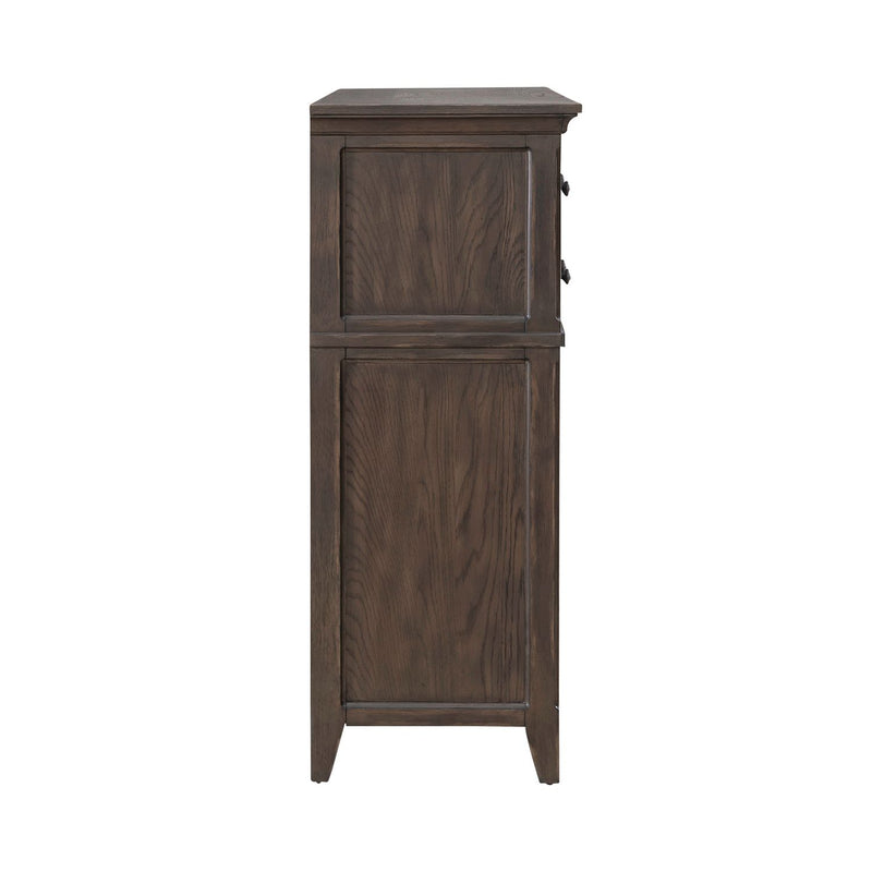 Paradise Valley 10 Drawer Chesser in Saddle Brown image