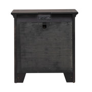 Paradise Valley Nightstand with Charging Station in Saddle Brown image