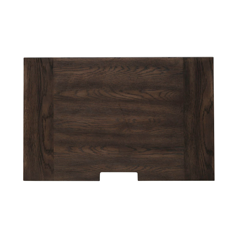 Paradise Valley Nightstand with Charging Station in Saddle Brown