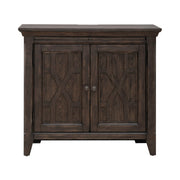 Paradise Valley 2 Door Bedside Chest with Charging Station in Saddle Brown image