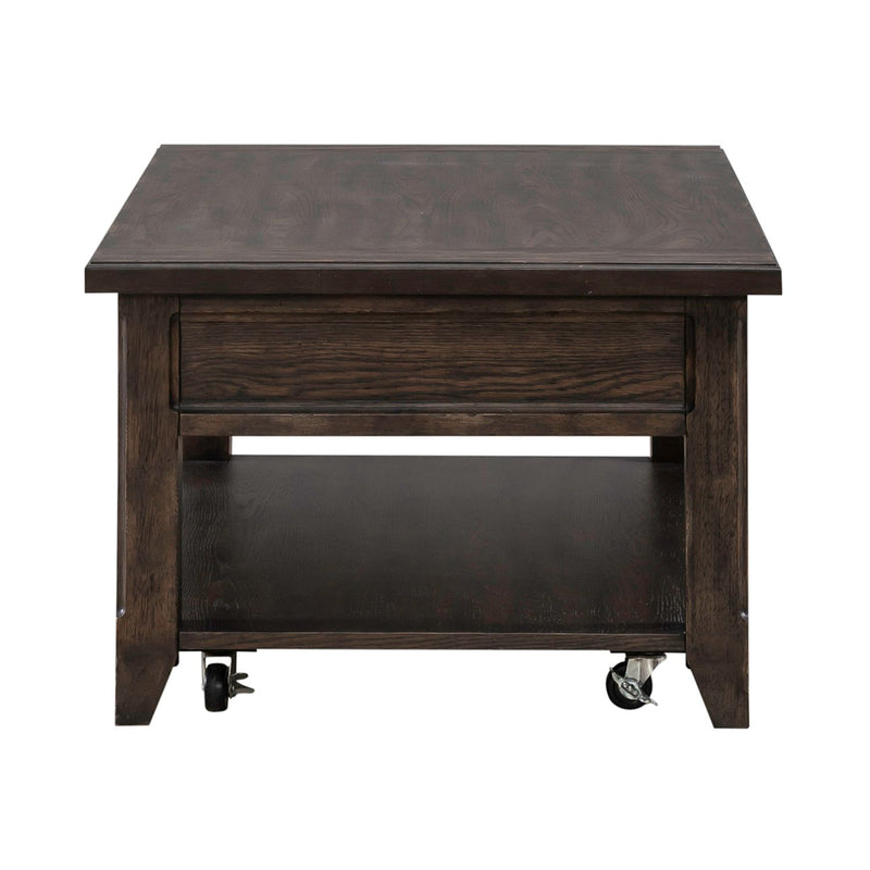 Paradise Valley Lift Top Cocktail Table in Saddle Brown image