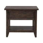 Paradise Valley Rectangular End Table in Saddle Brown image