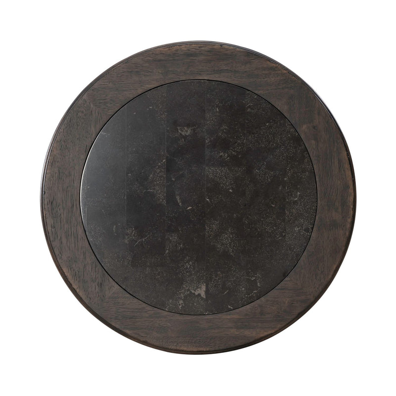 Paradise Valley Round Chairside Table in Saddle Brown image