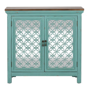 Kensington 2 Door Accent Cabinet in Turquoise image