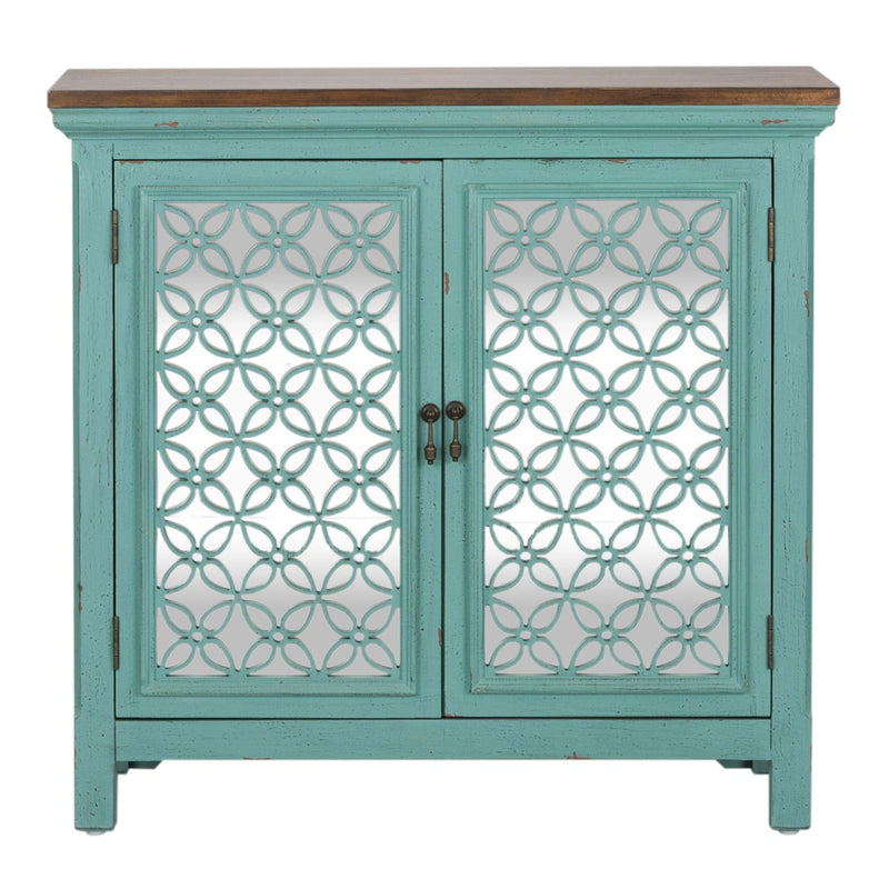 Kensington 2 Door Accent Cabinet in Turquoise image