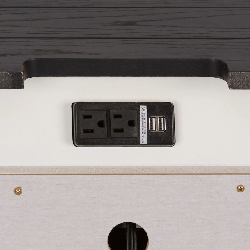 Allyson Park Nightstand in Wirebrushed White image