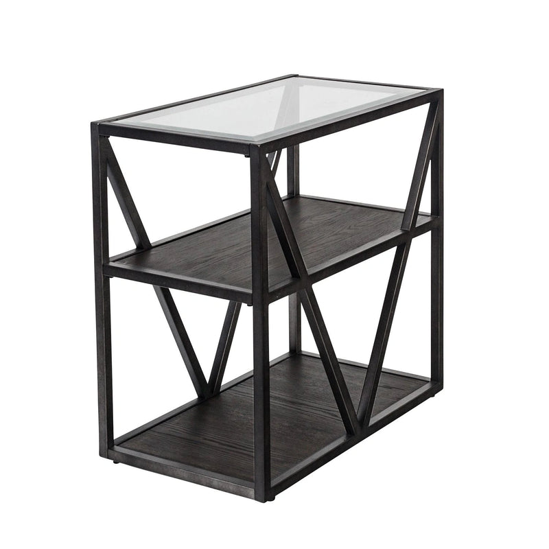 Arista Chair Side Table in Cobblestone Brown image