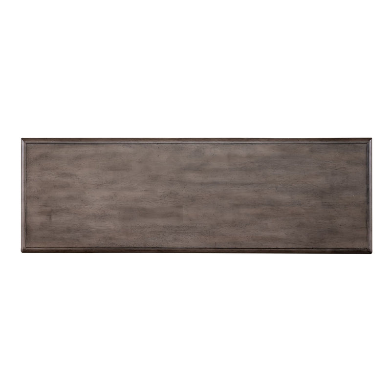 Ocean Isle Bench (RTA) in Antique White with Weathered Pine