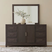 Modern Edge Dresser & Mirror image