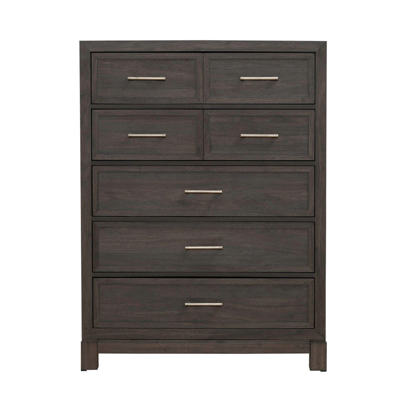 Modern Edge 5 Drawer Chest in Caffe image
