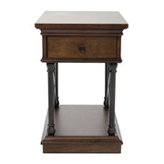 Tribeca Chairside Table in Cordovian Brown image