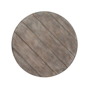 Sedona Round End Table in Heavy Distressed White image