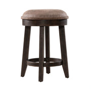 Paradise Valley Upholstered Console Stool (RTA) in Saddle Brown image