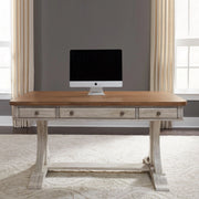Farmhouse Reimagined 3 Piece Desk & Hutch Set image