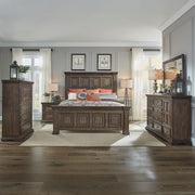 Big Valley Queen Panel Bed, Dresser & Mirror, Chest, Night Stand image