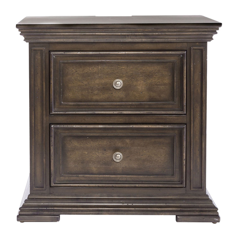 Big Valley 2 Drawer Night Stand w/ Charging Station