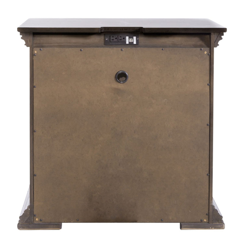 Big Valley 2 Drawer Night Stand w/ Charging Station