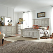 Big Valley King California Panel Bed, Dresser & Mirror, Chest image