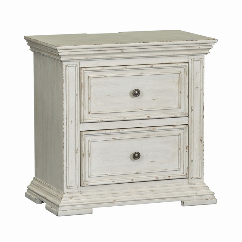 Big Valley 2 Drawer Night Stand w/ Charging Station