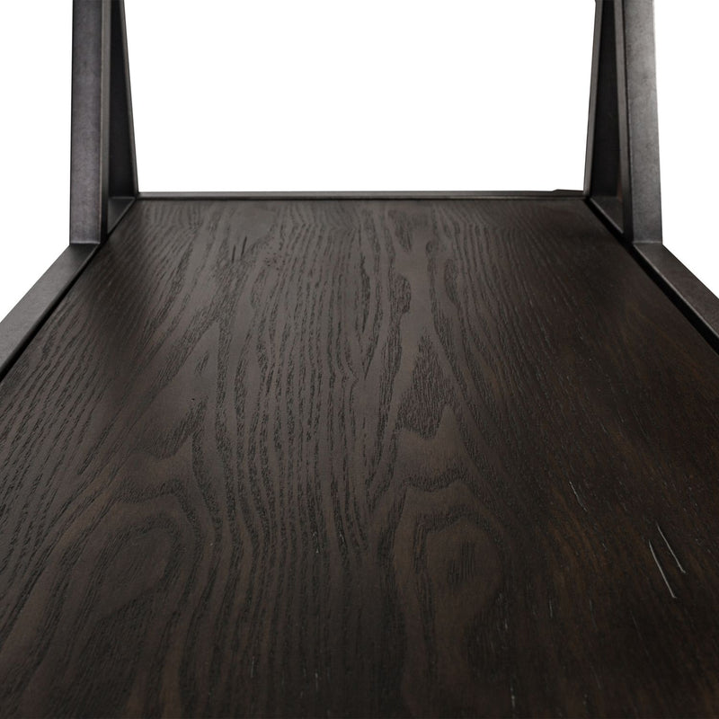 Arista Chair Side Table in Cobblestone Brown