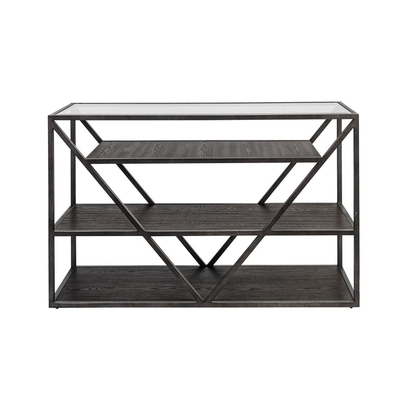 Arista Sofa Table in Cobblestone Brown
