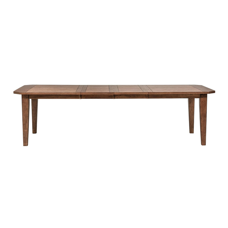 Hearthstone Rectangular Leg Table in Rustic Oak Finish