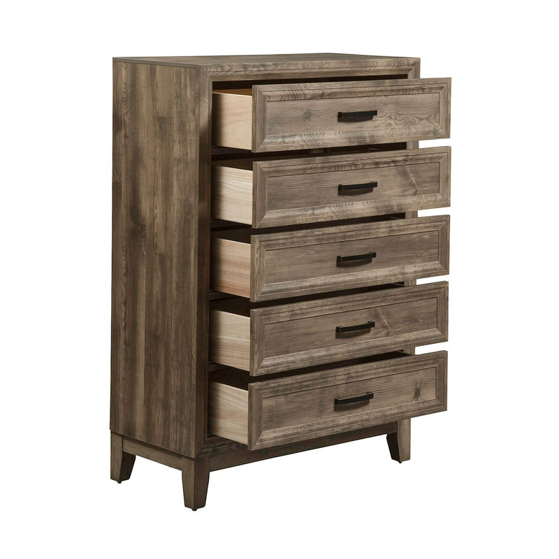 Ridgecrest 5 Drawer Chest in Cobblestone