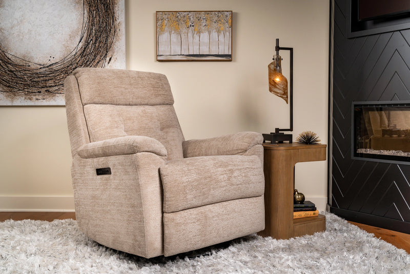 Sophisticated Perfect Match Power Swivel Gliding Recliner with Power Headrest & Lumbar