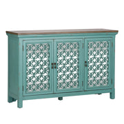 Kensington 3 Door Accent Cabinet in Turquoise image