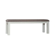 Brook Bay Uph Dining Bench in Textured White image