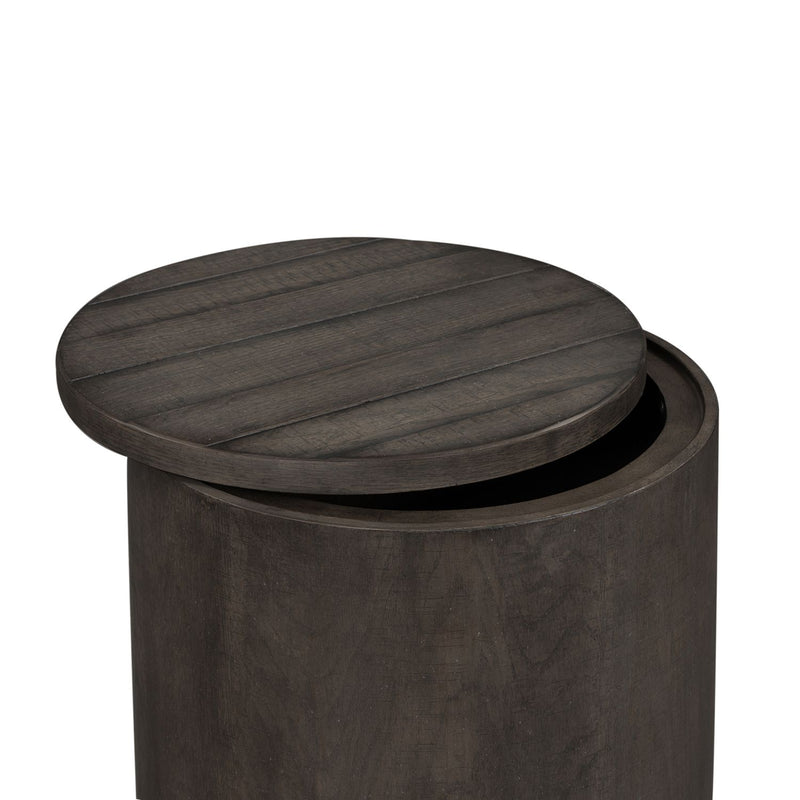 Modern Farmhouse Drum End Table image