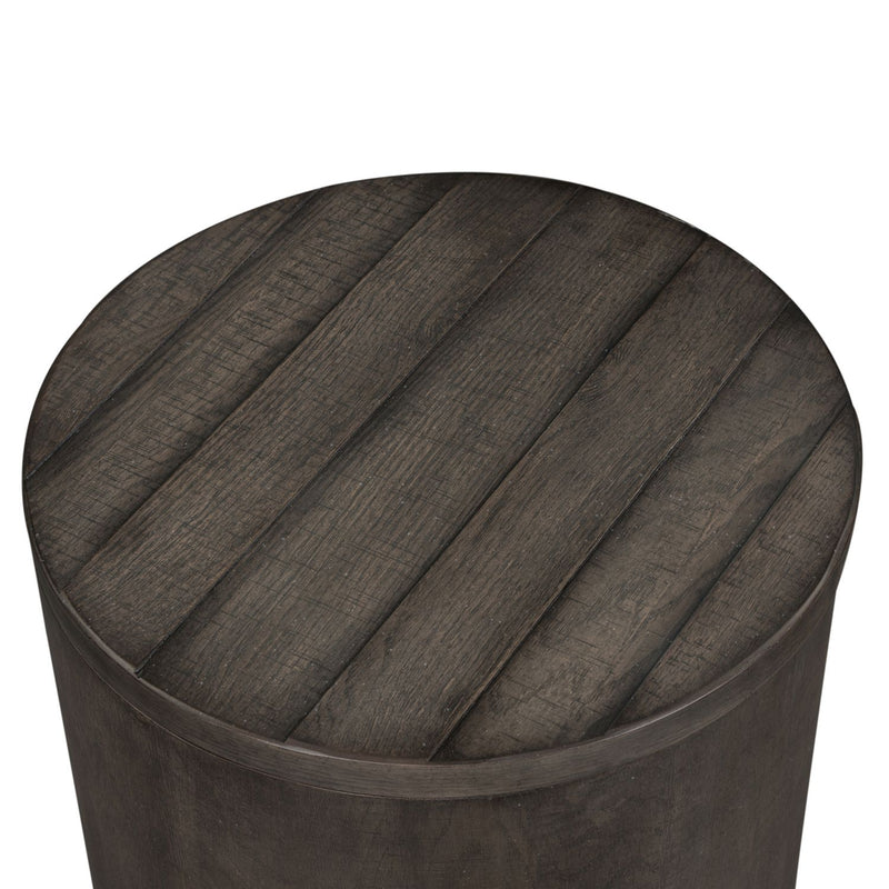 Modern Farmhouse Drum End Table image