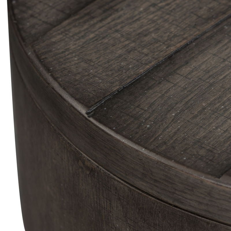 Modern Farmhouse Drum End Table image