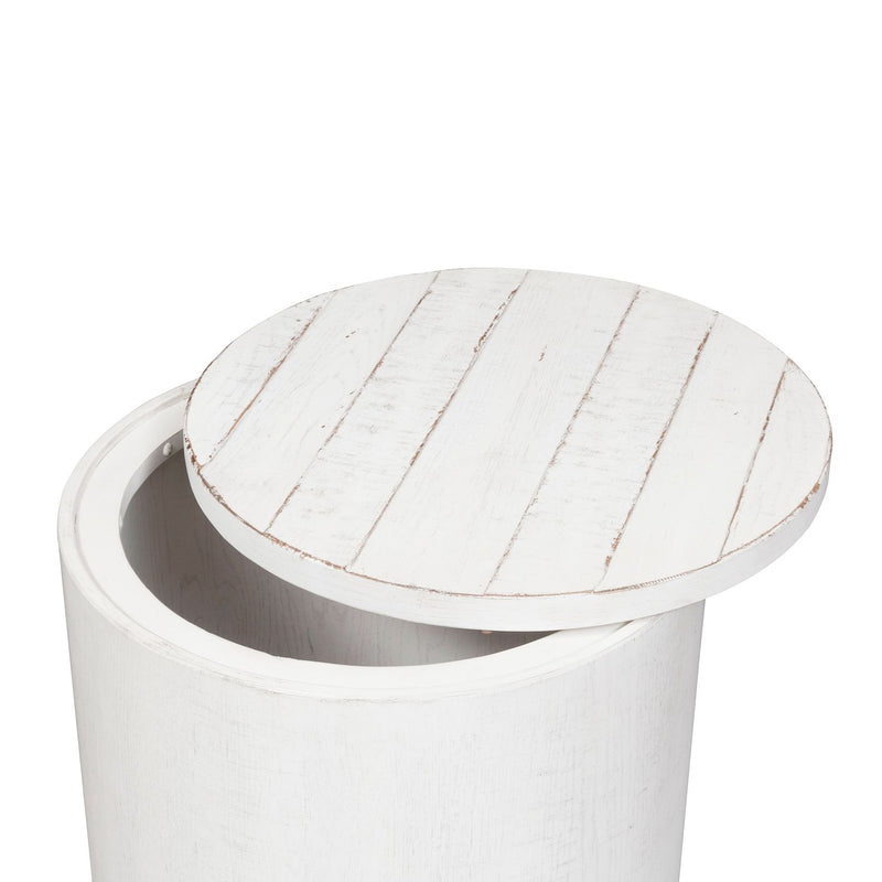 Modern Farmhouse Drum End Table image