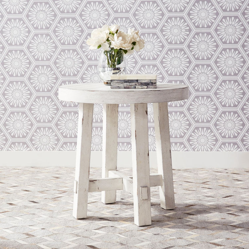 Modern Farmhouse Splay Leg Round End Table image