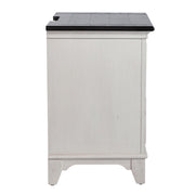 Allyson Park 2 Drawer Nightstand with Charging Station in White image