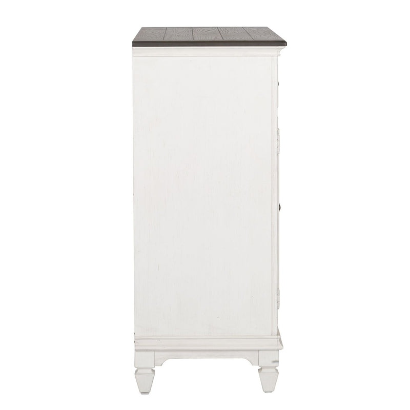 Allyson Park Buffet in White with Charcoal image