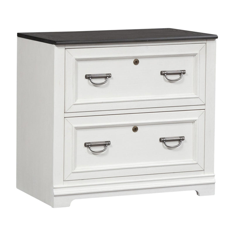 Allyson Park Bunching Lateral File Cabinet in Wirebrushed White image