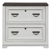 Allyson Park Bunching Lateral File Cabinet in Wirebrushed White image