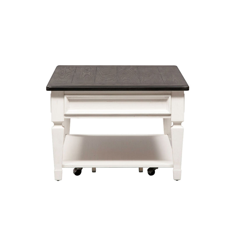 Allyson Park Rectangular Cocktail Table in Wirebrushed White